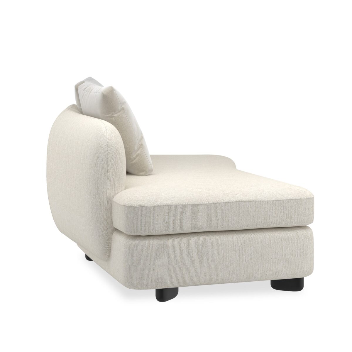 Lumi LAF Chaise UPH-424-LH2-A by Caracole – Modern, luxurious chaise for sophisticated living rooms.