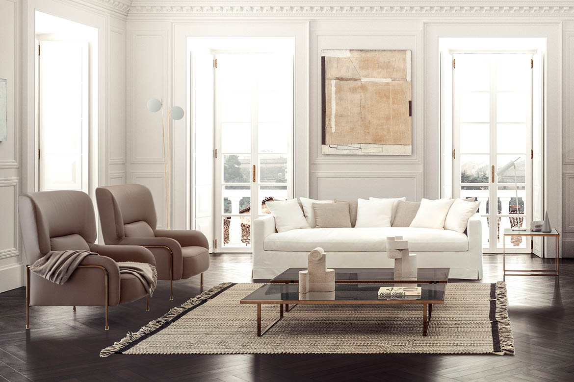 “Platea by Pianca luxury sofa – perfect for modern living rooms with sleek, timeless appeal”