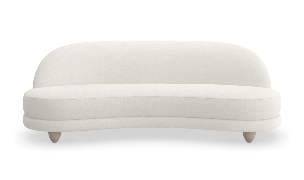 "Elegant 90 Tulum Sofa by Caracole, showcasing plush cushions, sleek design, and premium materials for a stylish and comfortable seating experience."