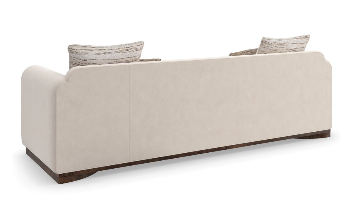 "Elegant and sophisticated Dimitri Sofa by Caracole, featuring plush upholstery and sleek design for a luxurious and comfortable addition to any room."