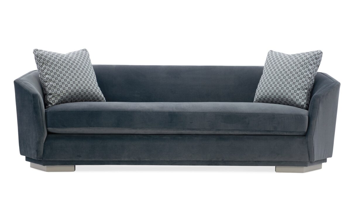 "Elegant and timeless Expressions Sofa by Caracole, featuring refined upholstery and a modern design that enhances any living room with comfort and style."