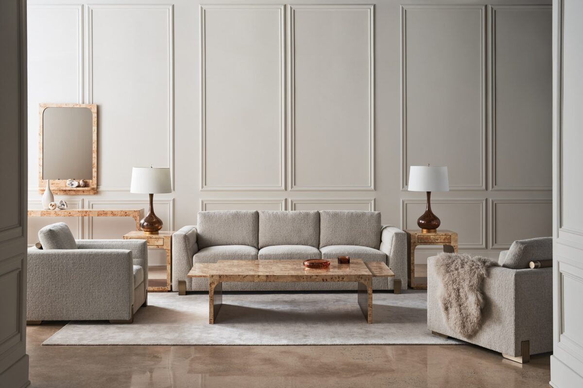 "Elegant and glamorous Burlesque Mirror by Caracole, featuring a striking design with luxurious detailing that adds a touch of sophistication to any room."