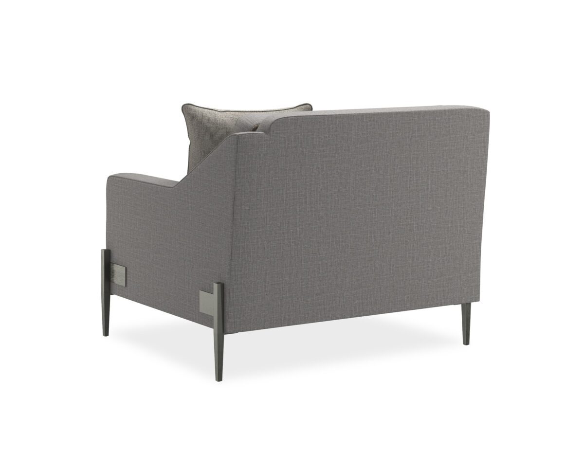 Stylish Remix Right Arm Chair by Caracole, perfect for upscale living rooms.
