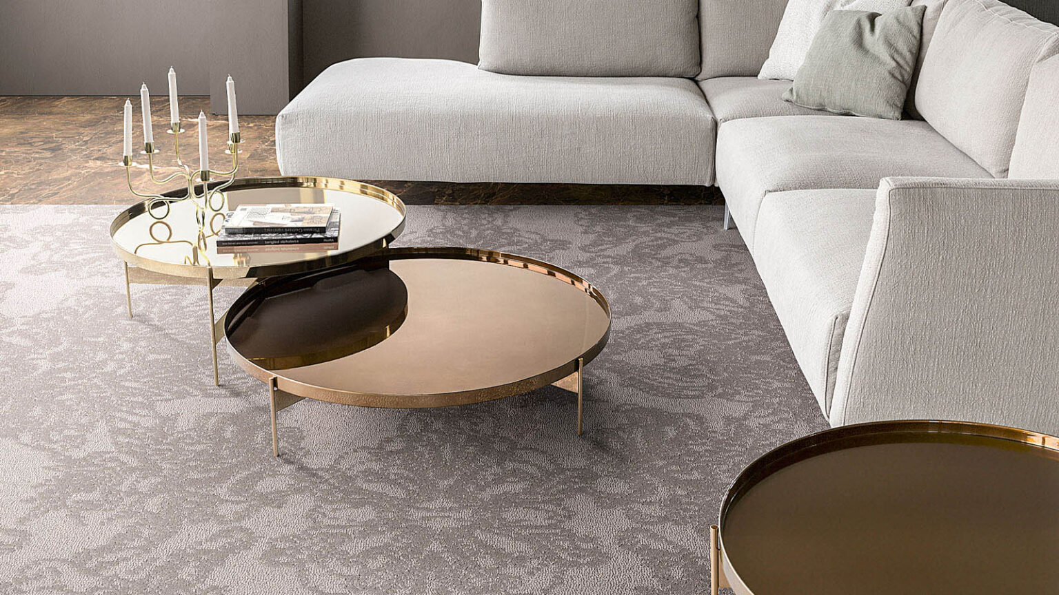 “Modern Italian furniture – Abaco by Pianca designer coffee tables with versatile configurations”