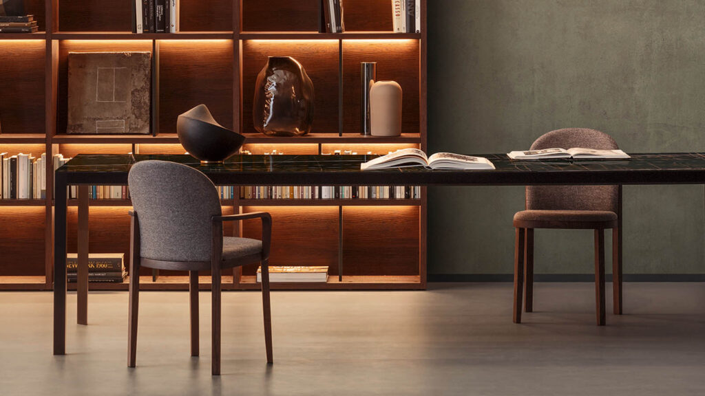“Orchestra by Pianca luxury Italian furniture – versatile shelving with refined craftsmanship”