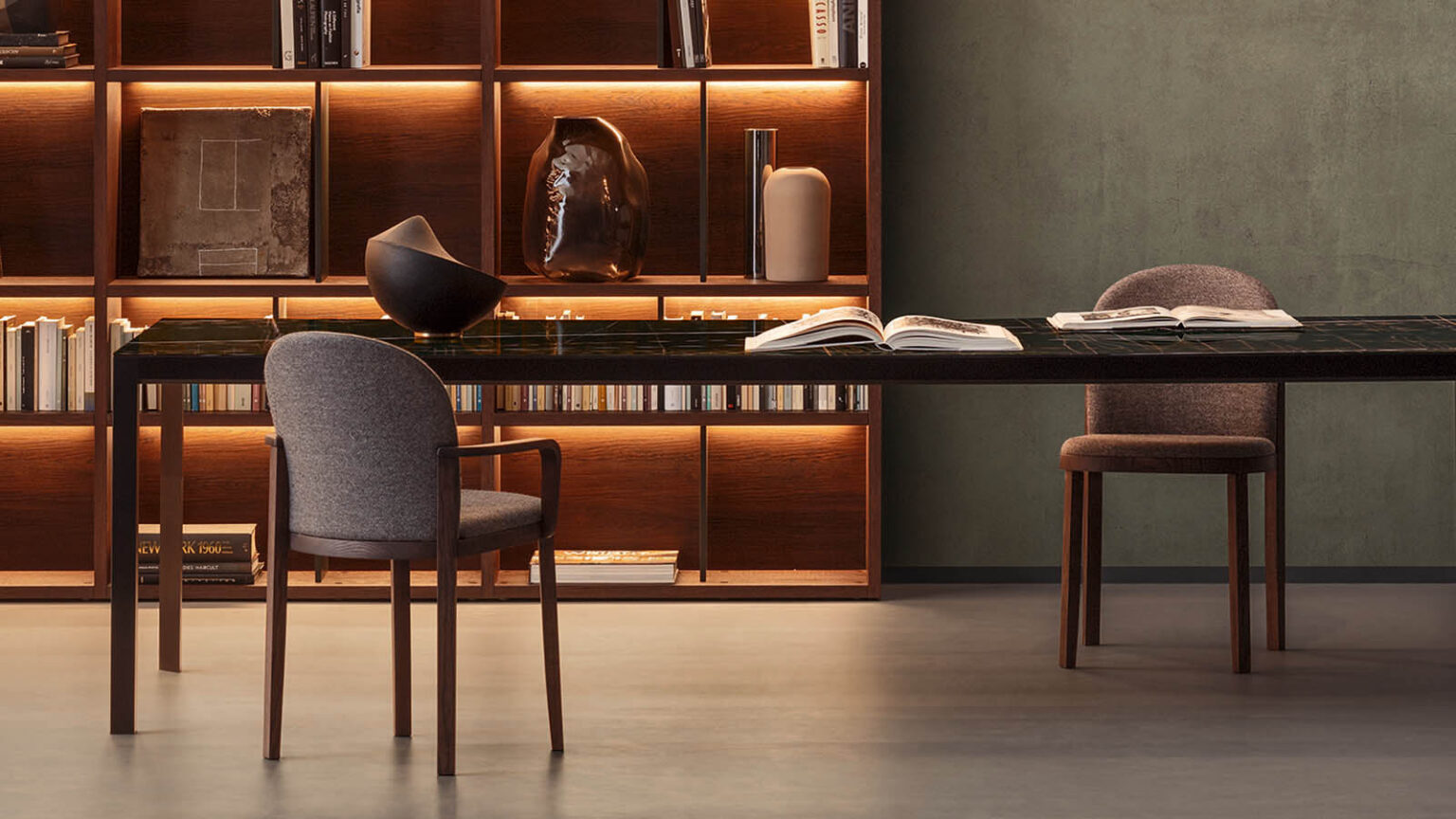 “Orchestra by Pianca luxury Italian furniture – versatile shelving with refined craftsmanship”