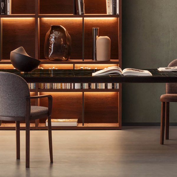 “Orchestra by Pianca luxury Italian furniture – versatile shelving with refined craftsmanship”