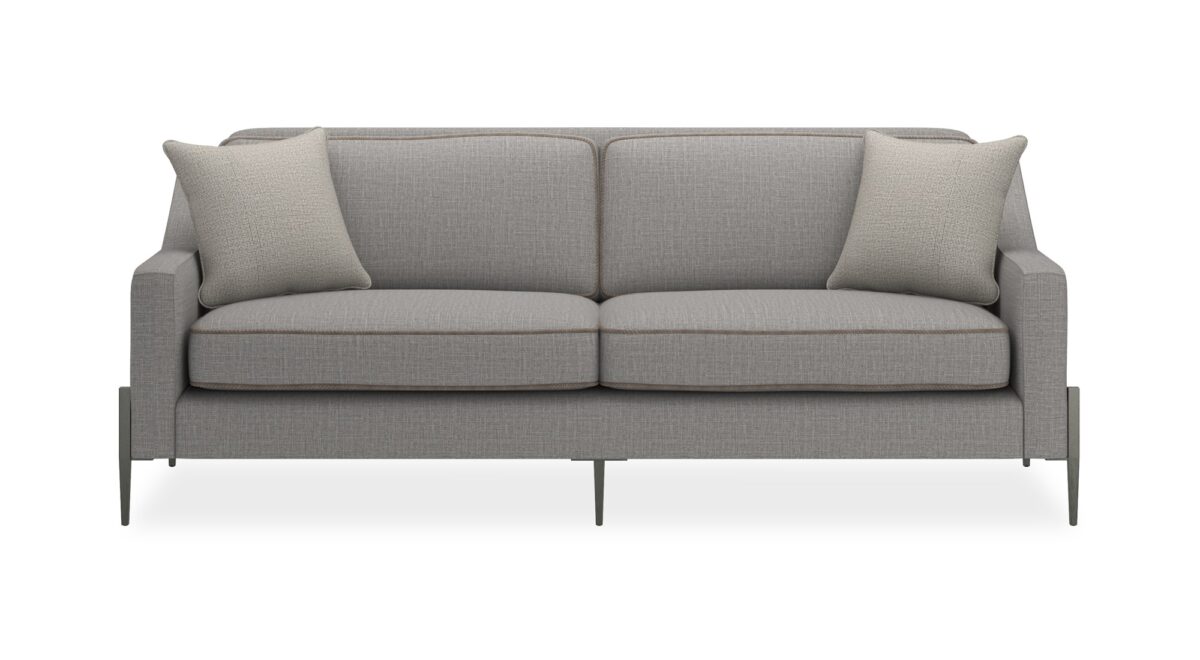 "Modern 85 Remix Sofa by Caracole, featuring clean lines, luxurious upholstery, and contemporary design, perfect for sophisticated living rooms."