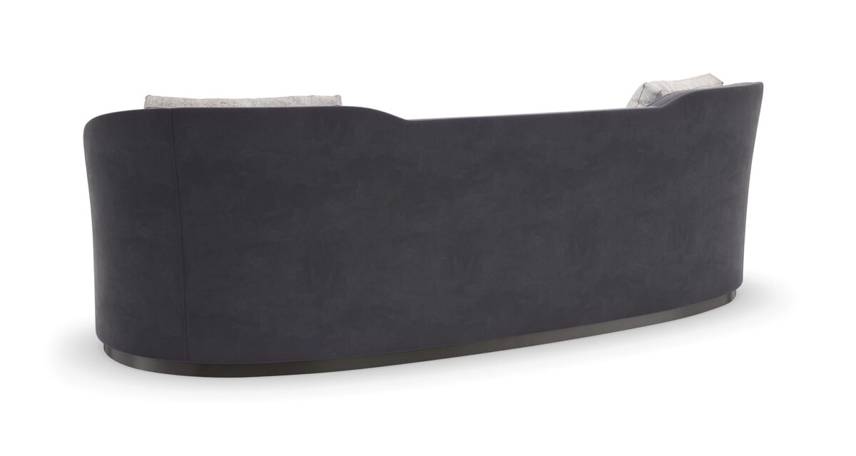 "Sophisticated and contemporary Eclipse Sofa by Caracole, offering luxurious upholstery and sleek lines for a modern, elegant addition to any home."