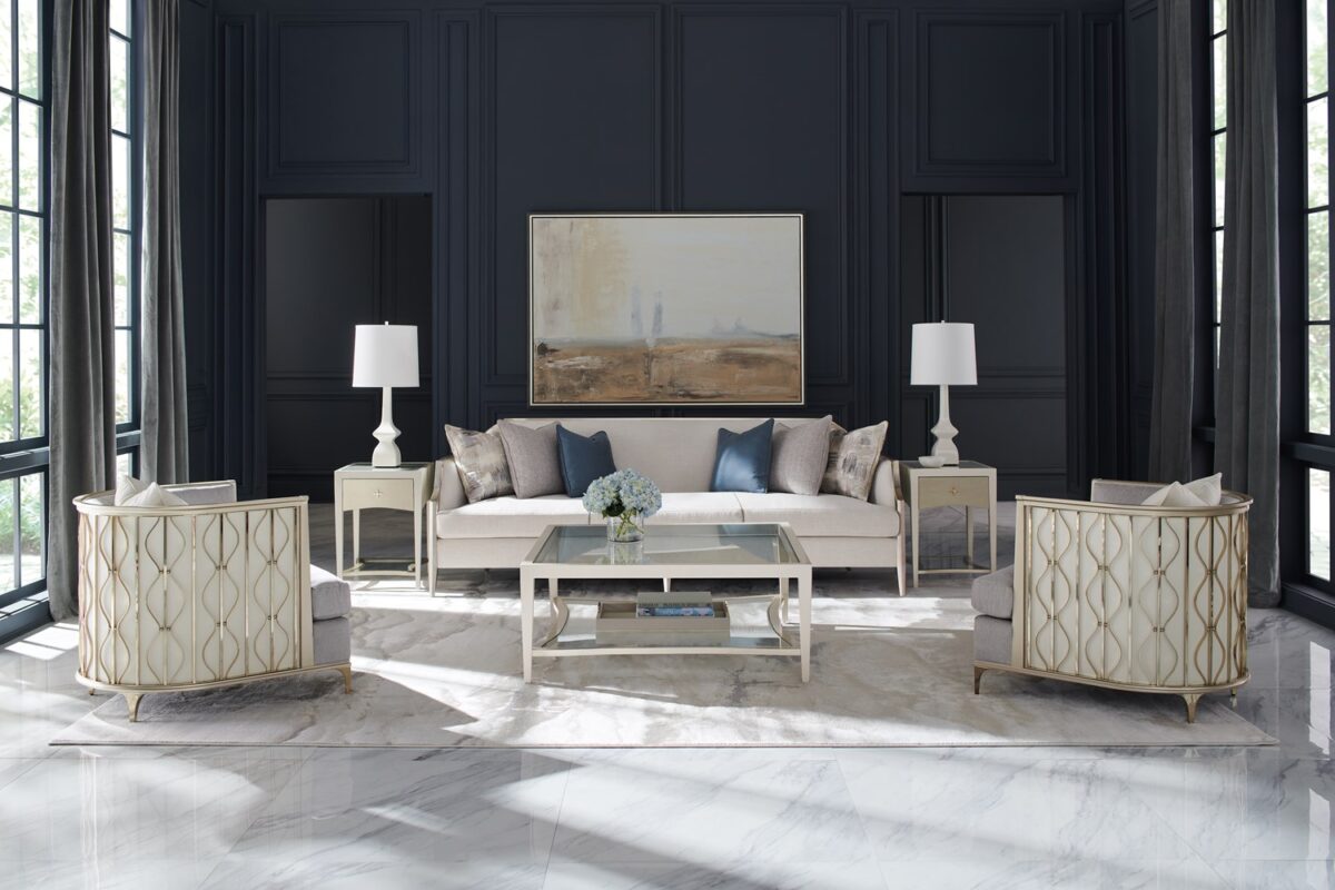 "Bold and sophisticated X Factor collection by Caracole, featuring striking designs and luxurious finishes that make a statement in any contemporary space."