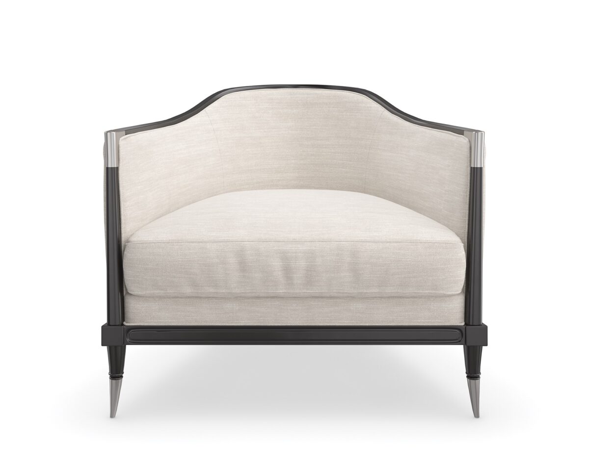 "Chic and bold Splash of Flash Chair by Caracole, featuring a striking design with luxurious upholstery and modern details that make a sophisticated statement in any space."