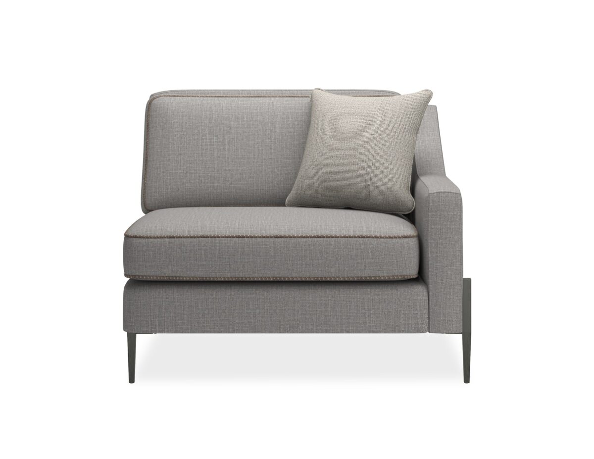 Stylish Remix Right Arm Chair by Caracole, perfect for upscale living rooms.