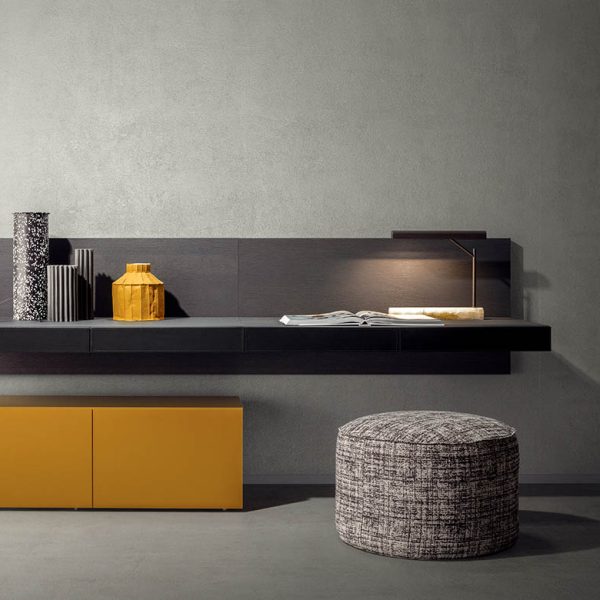 “Contemporary Ala table by Pianca – statement piece with architectural form and smooth tabletop”
