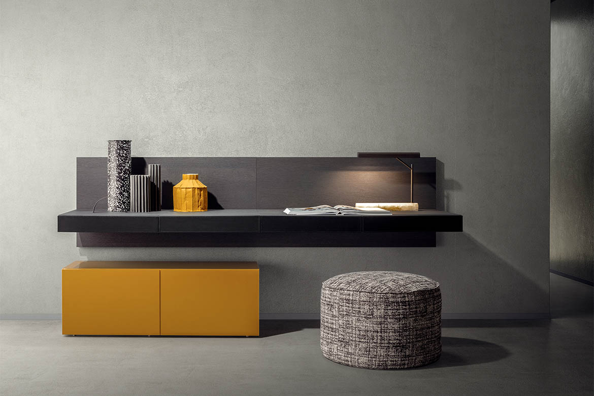 “Contemporary Ala table by Pianca – statement piece with architectural form and smooth tabletop”