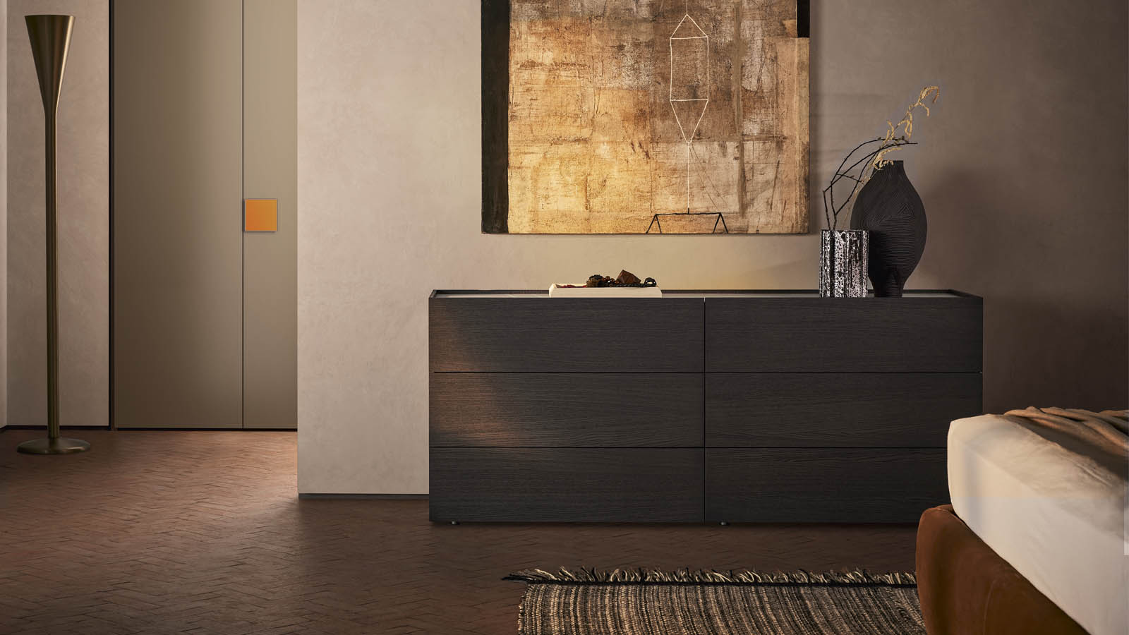 “Atlante by Pianca contemporary Italian shelving – elegant display unit with refined finishes”