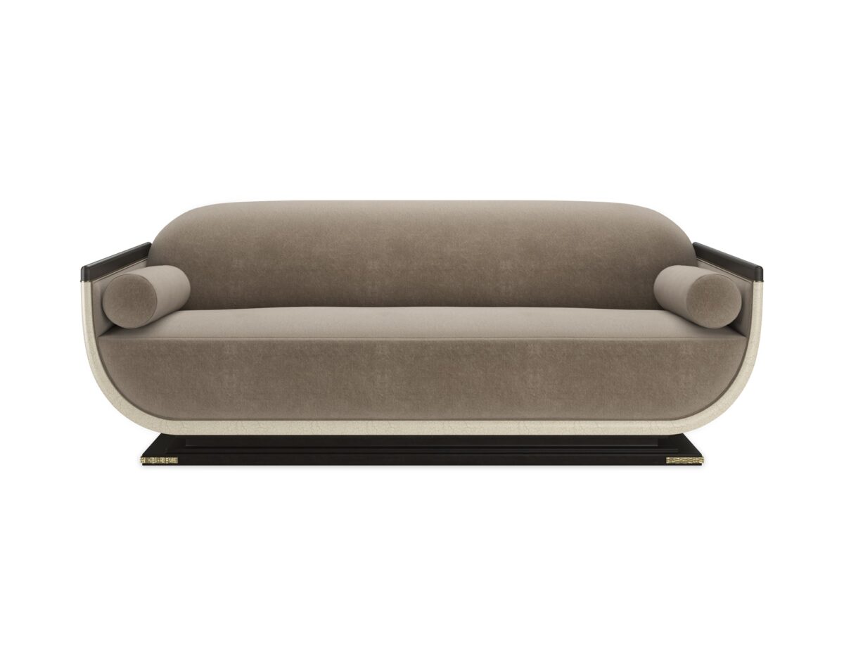 "Elegant Helena Sofa by Caracole, featuring refined lines, plush upholstery, and a modern design that adds sophistication and comfort to any room."