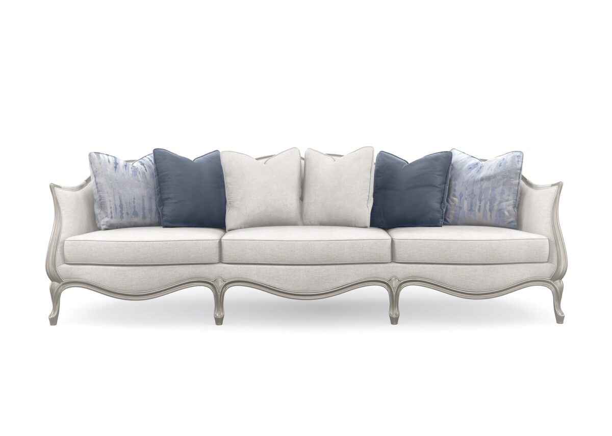 "Inviting and elegant Special Invitation Sofa by Caracole, offering luxurious upholstery and a refined design that adds sophistication and comfort to any living room."
