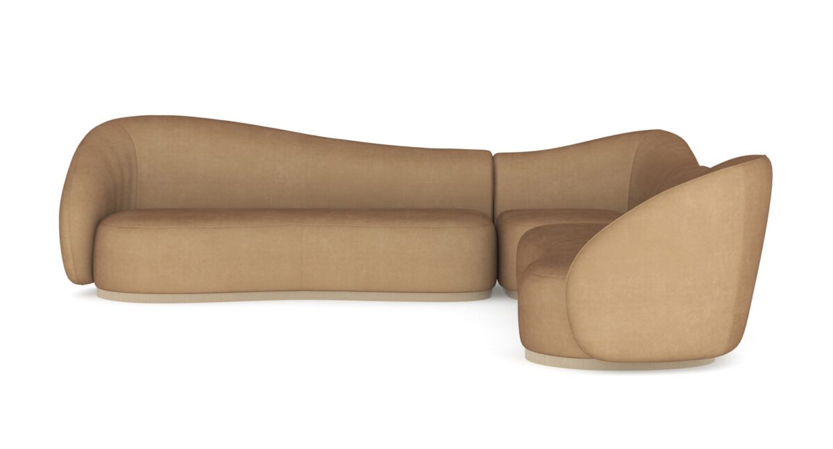 Luxurious Kalahari 3PC sectional by Caracole. Modern Italian elegance in Troy Michigan.