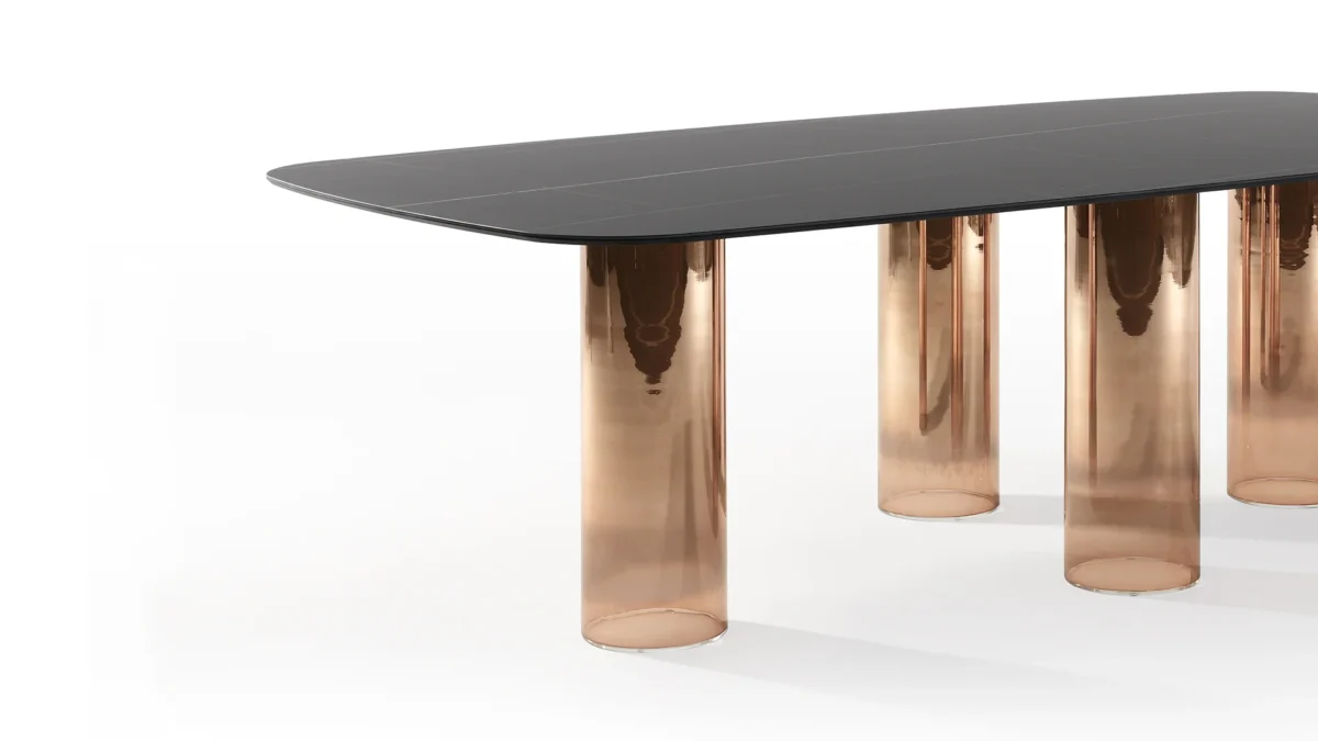 Signore Degli Anelli 72 by Reflex showcased in Troy Michigan showroom, modern Italian luxury furniture design.