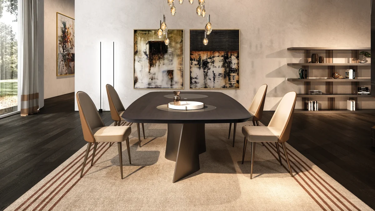 Esse 72 by Reflex featured in Birmingham Michigan showroom, modern Italian luxury furniture design.