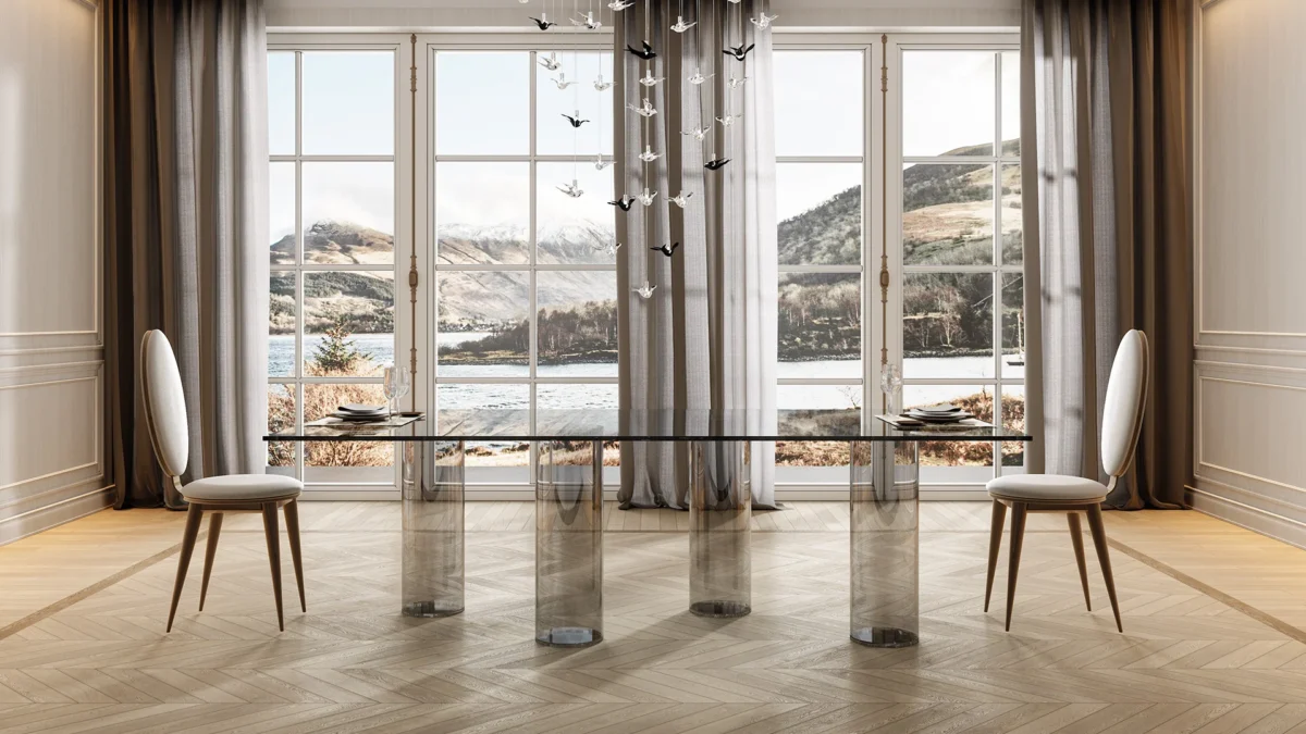 Signore Degli Anelli 72 by Reflex showcased in Troy Michigan showroom, modern Italian luxury furniture design.