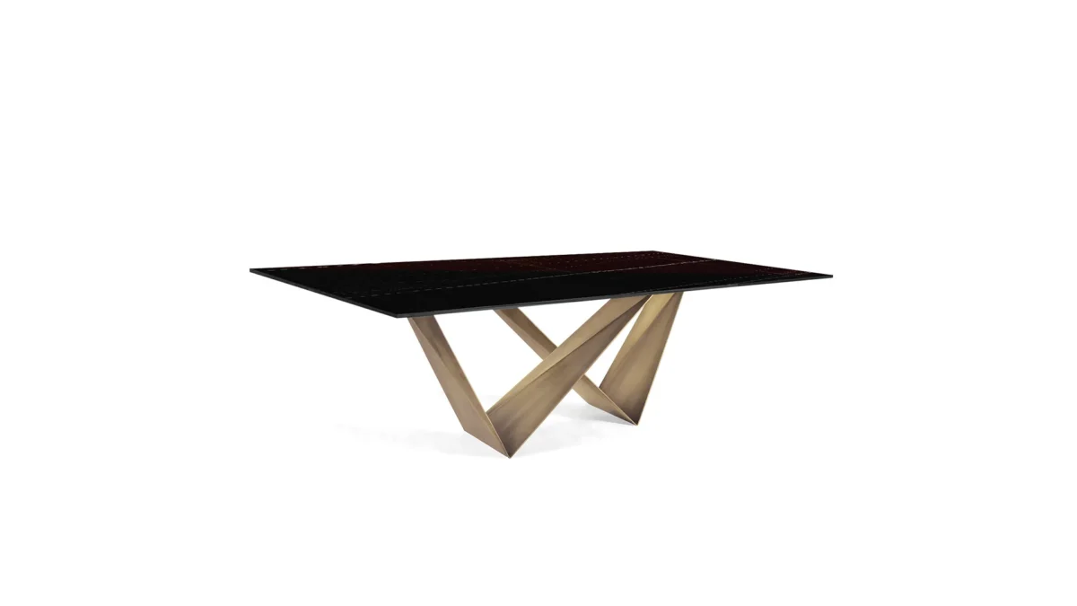 Prisma 72 Steel by Reflex showcased in Royal Oak Michigan showroom, modern Italian luxury furniture design.