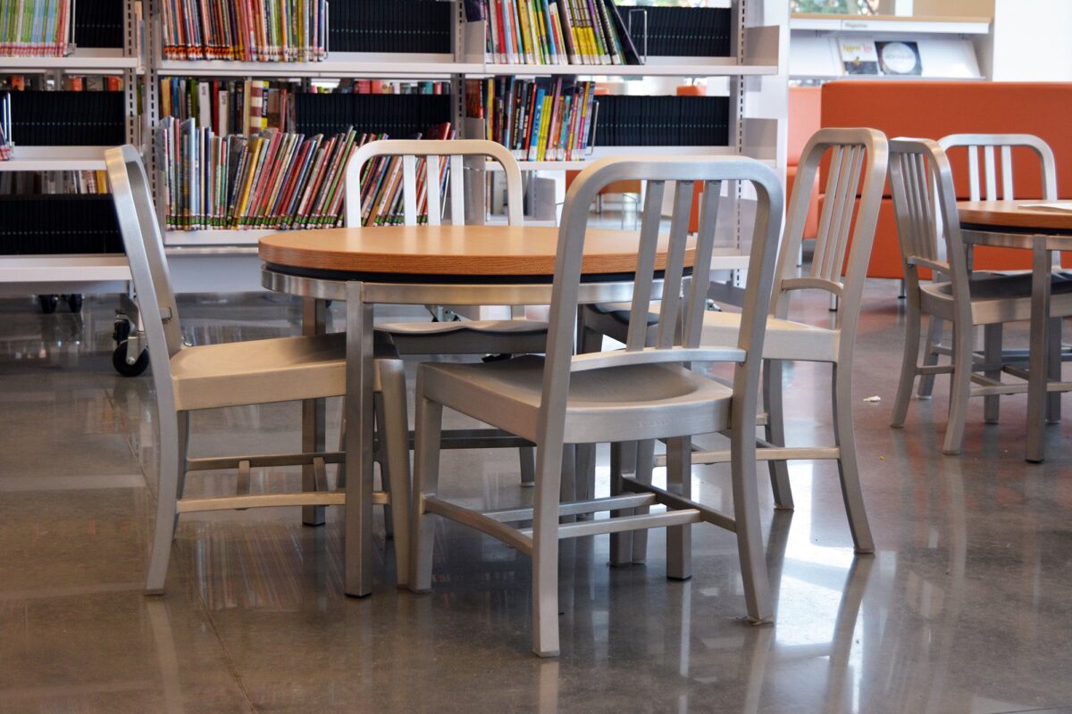 “Miniature version of Emeco’s Navy Chair, the 1006, crafted from sustainable aluminum.”