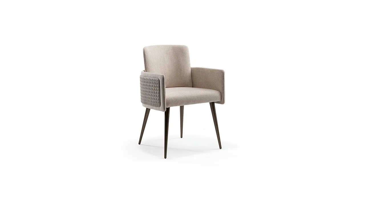 Amet Sedia by Reflex showcased in Royal Oak Michigan showroom, modern Italian luxury chair design.