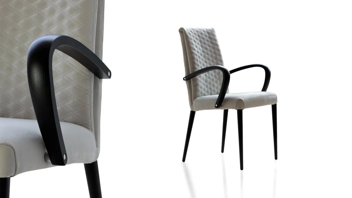 Contemporary Policleto console by Reflex with sculptural Italian base in Birmingham Michigan showroom