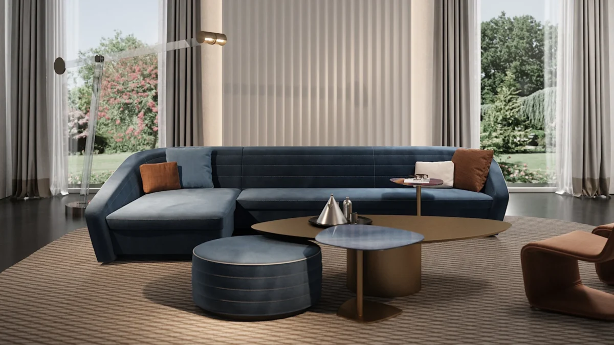 Contemporary GRANTURISMO SOFA by Reflex in Royal Oak Michigan showroom