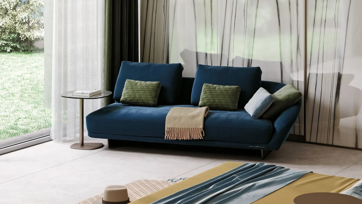 Contemporary SEGNO SOFA by Reflex in Royal Oak Michigan showroom