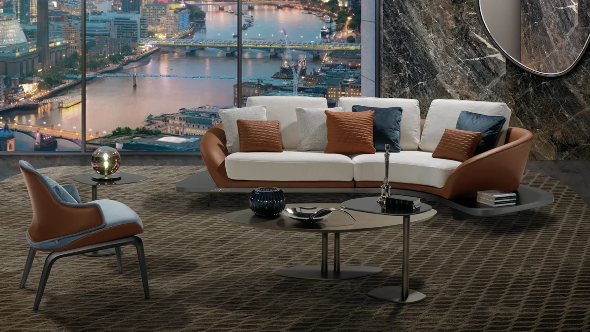 Italian SEGNO SOFA WOOD by Reflex available in Birmingham Michigan
