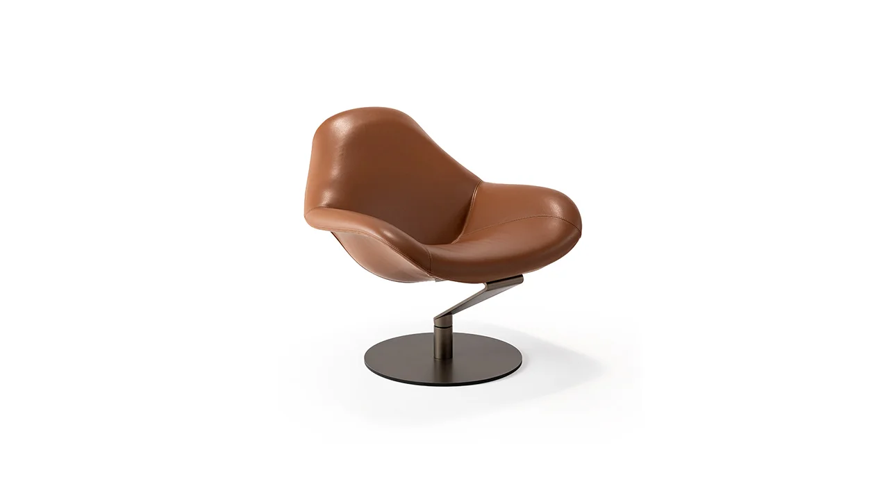 Zenith Poltrona by Reflex showcased in Royal Oak Michigan showroom, modern Italian luxury seating design.