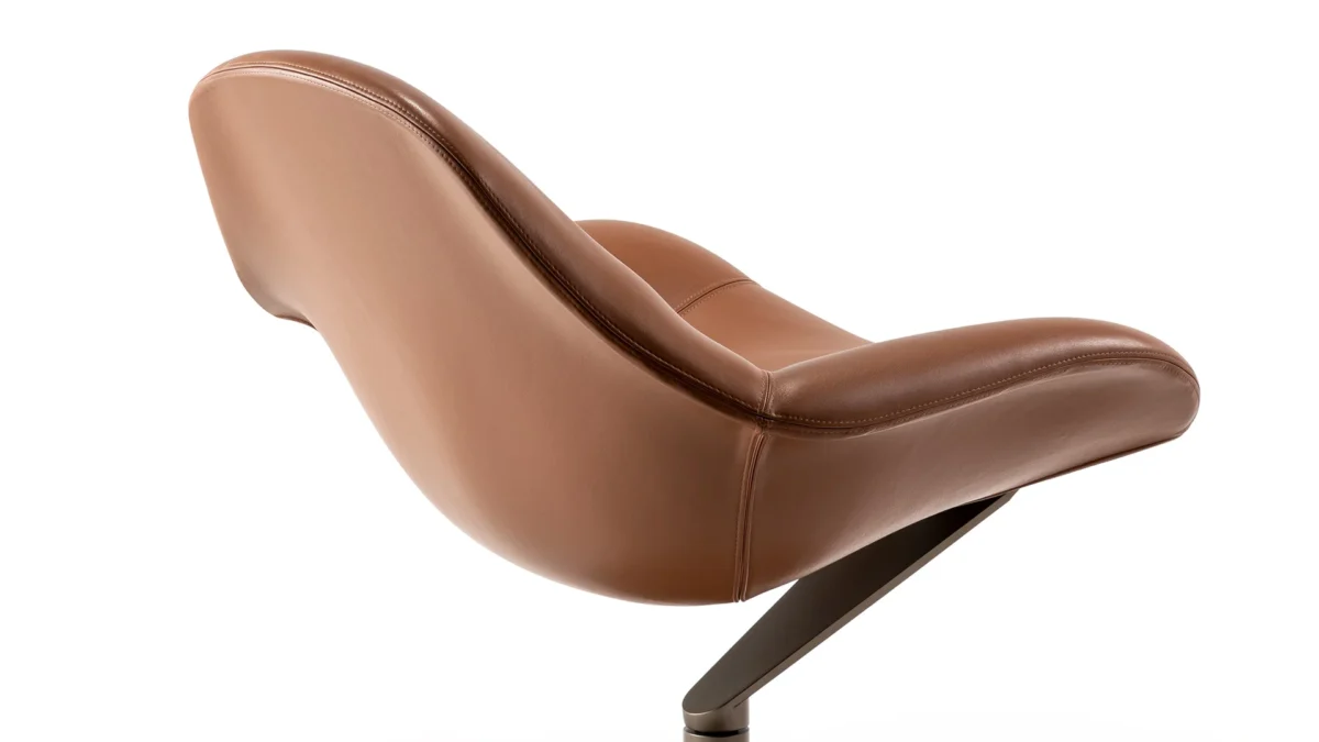 Zenith Poltrona by Reflex showcased in Royal Oak Michigan showroom, modern Italian luxury seating design.
