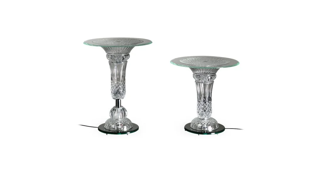 Palazzo Ducale 55 by Reflex – elegant dining table with glass top and metal base, perfect for modern interiors in Troy, MI.