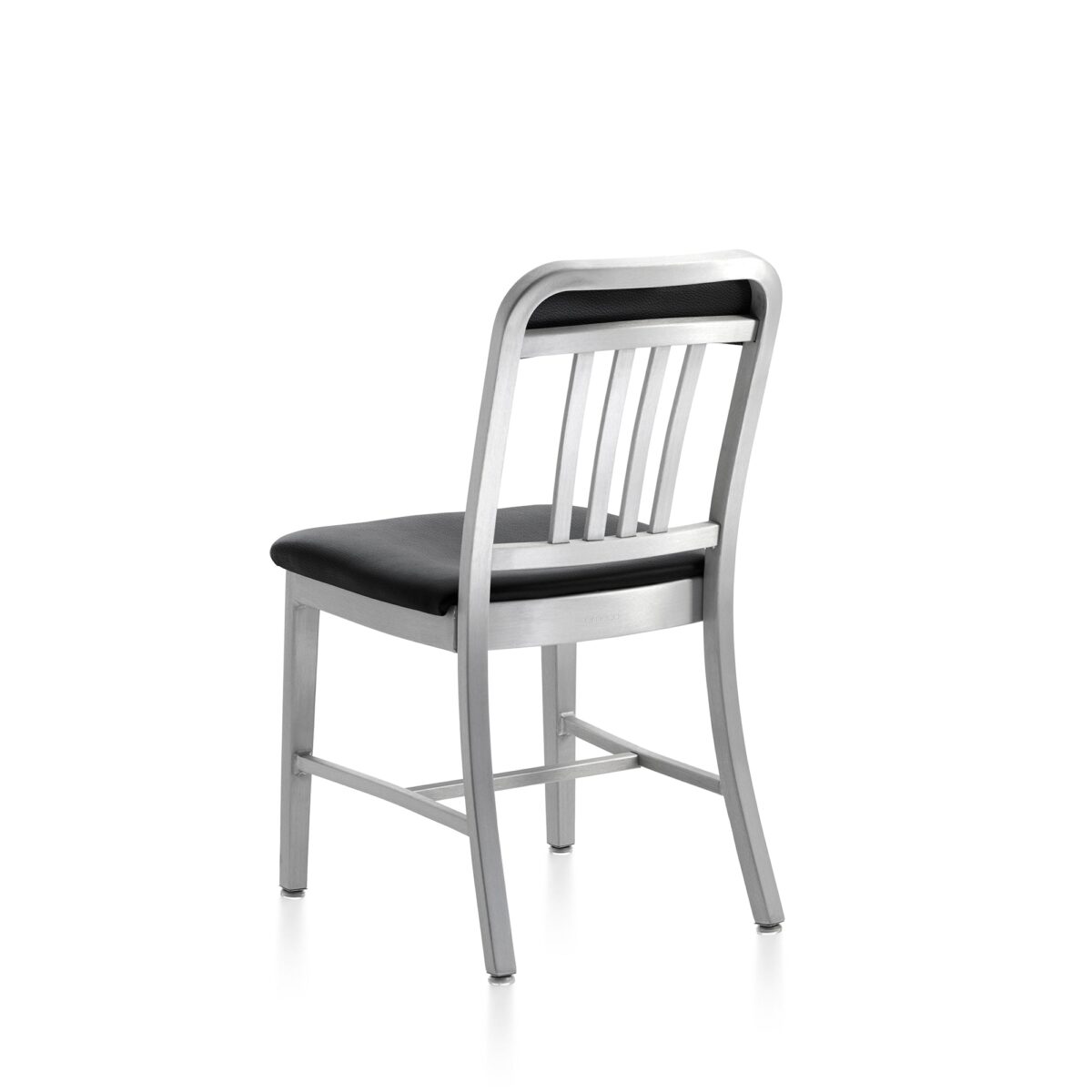 Stylish Navy Classic chair with comfortable upholstery and durable frame by Emeco.