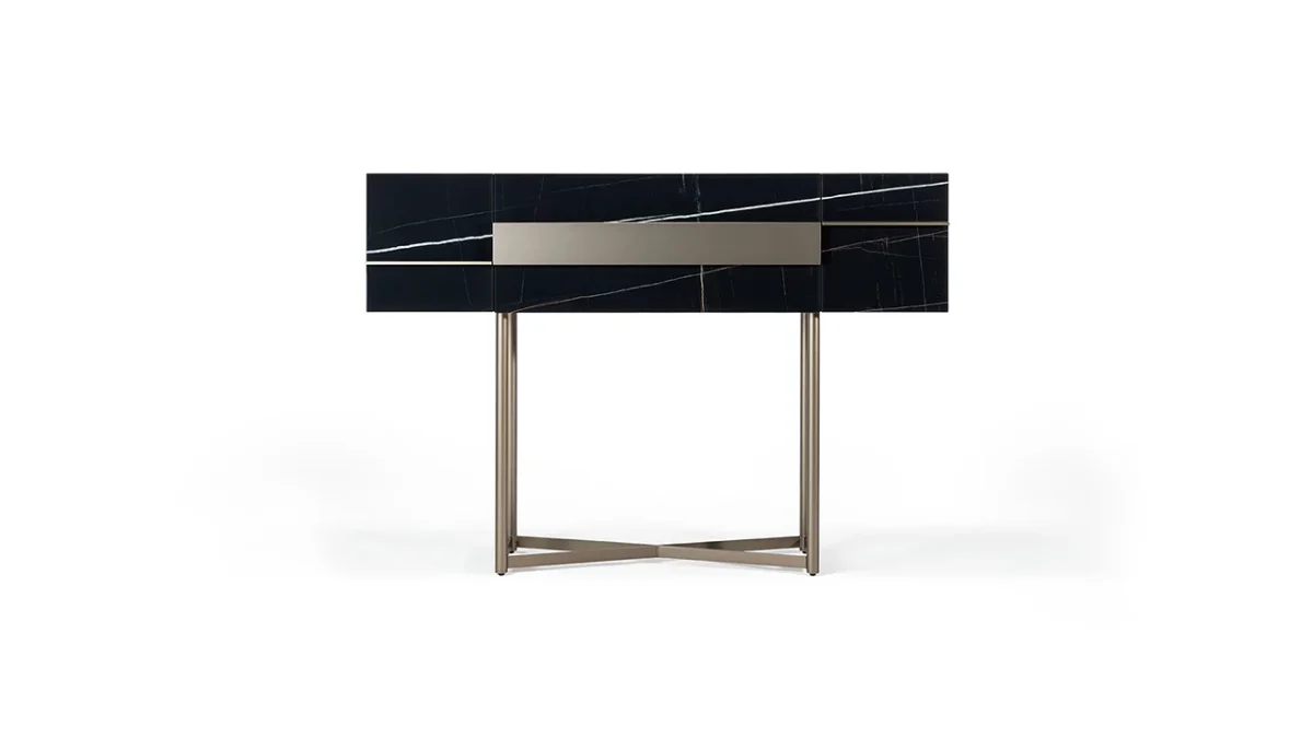 Musa Buffet Alto by Reflex featured in Birmingham Michigan showroom, modern Italian luxury sideboard design.