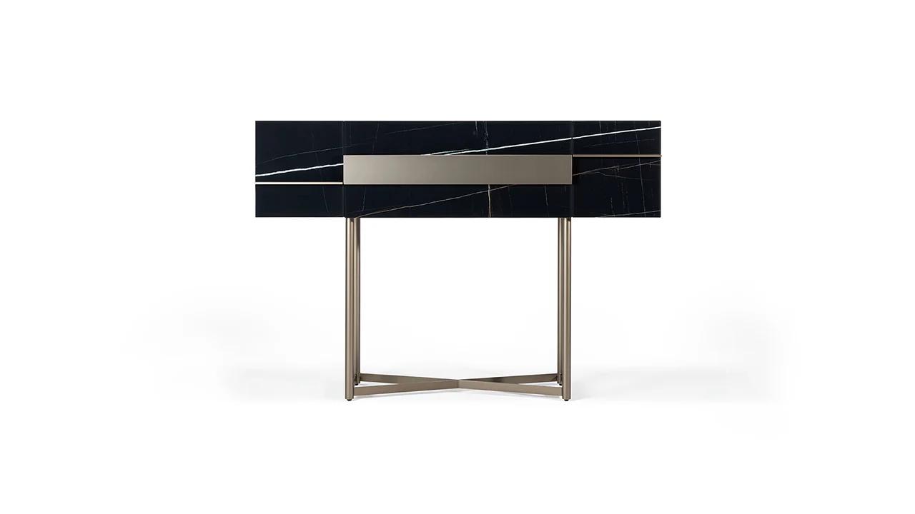 Musa Buffet Alto by Reflex featured in Birmingham Michigan showroom, modern Italian luxury sideboard design.