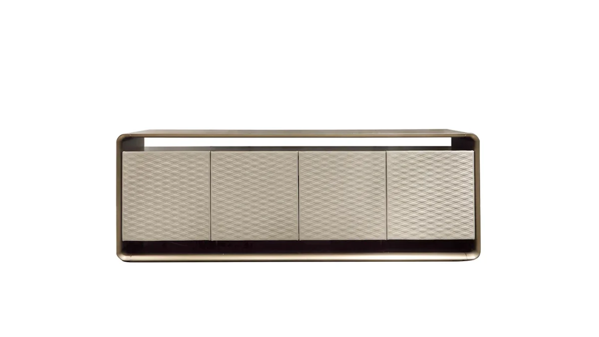 Oh Buffet by Reflex showcased in Royal Oak Michigan showroom, modern Italian luxury sideboard design.