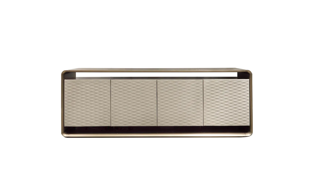 Oh Buffet by Reflex showcased in Royal Oak Michigan showroom, modern Italian luxury sideboard design.