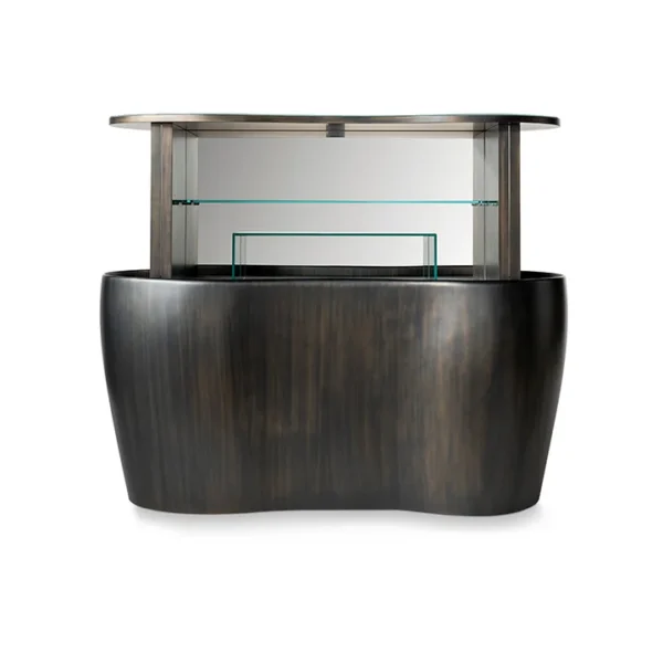 Coco De Mer Buffet by Reflex featured in Troy Michigan showroom, modern Italian luxury sideboard design.