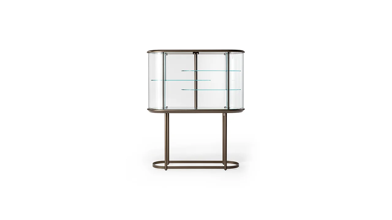 Big Ben Bar Reflex modern Italian bar cabinet with lacquered finish tailored for luxury entertaining in Royal Oak Michigan