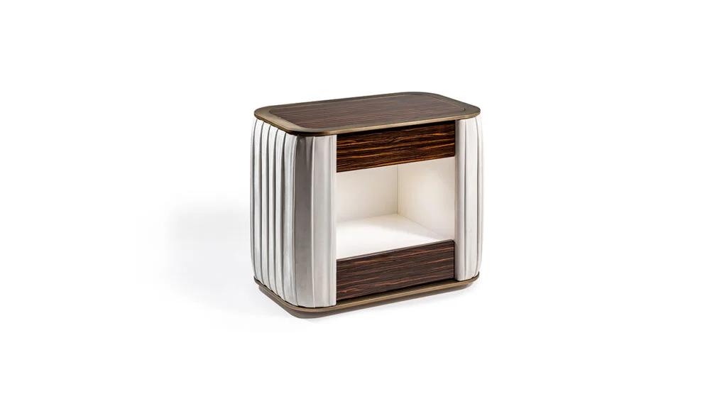 Plisse bedside table in modern Italian style – Royal Oak Michigan