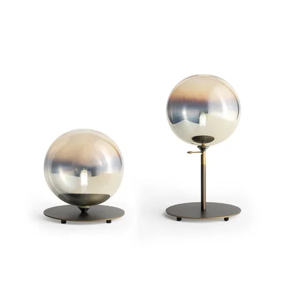 Oversized modern chandelier with glass bubbles by Reflex