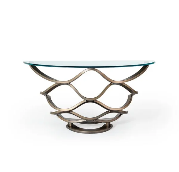 NEOLITHIC GLASS CONSOLE by Reflex – minimalist glass console table