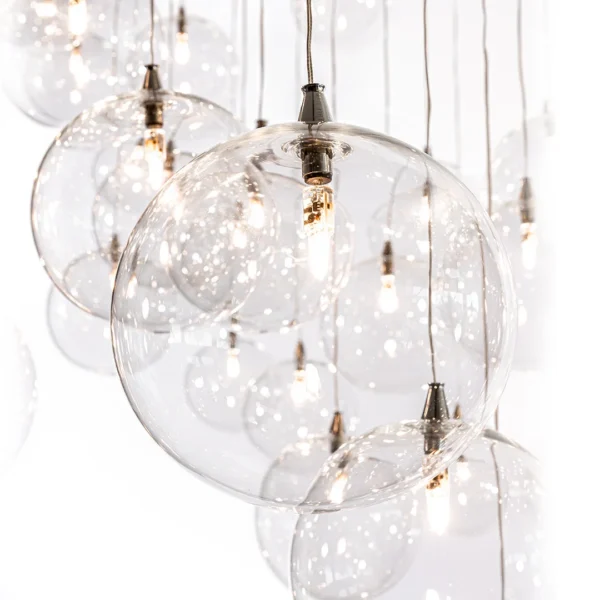 Bulles Chandelier Reflex luxury Italian chandelier with bubble glass design tailored for upscale interiors in Royal Oak Michigan