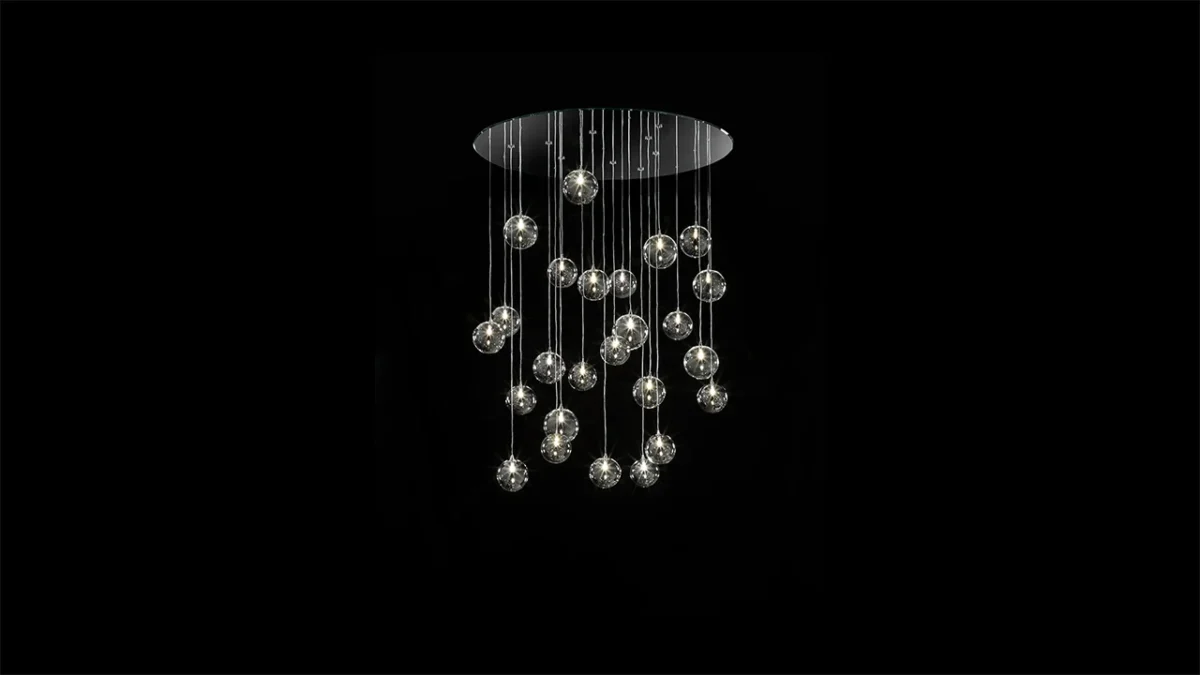 Bulles Chandelier Reflex luxury Italian chandelier with bubble glass design tailored for upscale interiors in Royal Oak Michigan
