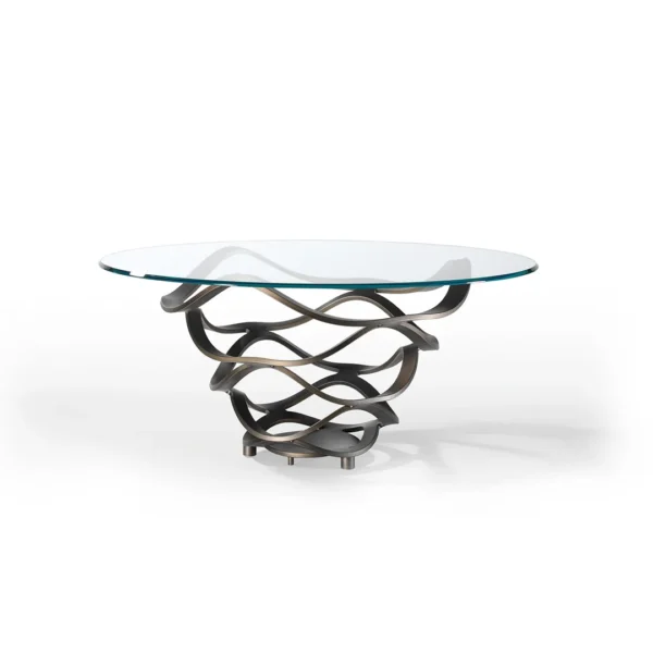 Neolitico 72 Vetro by Reflex showcased in Royal Oak Michigan showroom, modern Italian luxury furniture design.