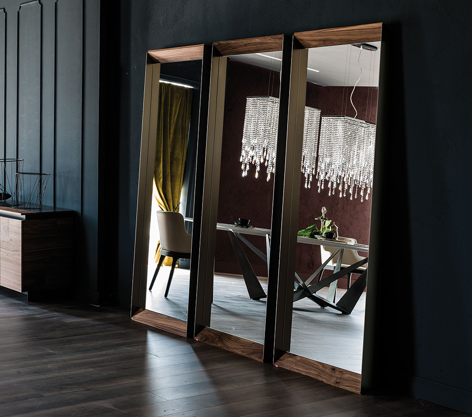 “EXCALIBUR by Cattelan Italia – modern Italian console table with sculptural metal base and elegant wood or ceramic top”