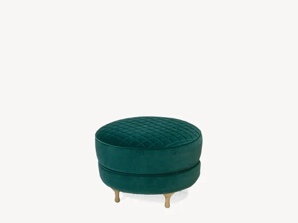 Big Mama Sofa by Moroso in voluptuous curved silhouette with removable fabric cover, front view in a Royal Oak Michigan showroom